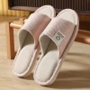 Linen slippers, soft soles for home use, silent, breathable and sweat-absorbing. Cotton and linen slippers for guests in spring and summer, anti-slip slippers Application Scenario